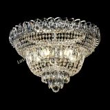 Люстра Хрустальный Каскад №1, диаметр - 450 мм, цвет - серебро, Люстры Гусь Хрустальный Люстра Хрустальный Каскад №1, диаметр - 450 мм, цвет - серебро, Люстры Гусь Хрустальный