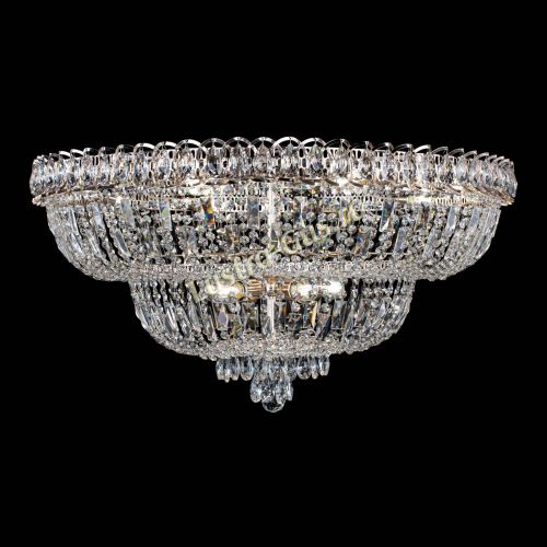 Люстра Хрустальный Каскад №15 с пластинками в Новокузнецке Гусь Хрустальный