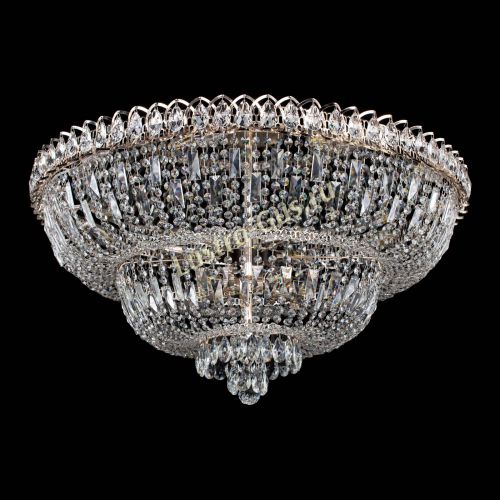 Люстра Хрустальный Каскад №15 с пластинками в Новокузнецке Гусь Хрустальный