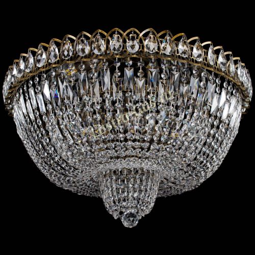 Люстра Хрустальный Каскад №2 журавлик под бронзу в Новокузнецке Гусь Хрустальный