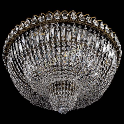 Люстра Хрустальный Каскад №2 журавлик под бронзу в Новокузнецке Гусь Хрустальный