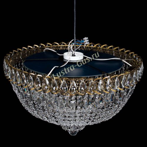 Люстра Хрустальный Каскад №2 журавлик под бронзу в Новокузнецке Гусь Хрустальный