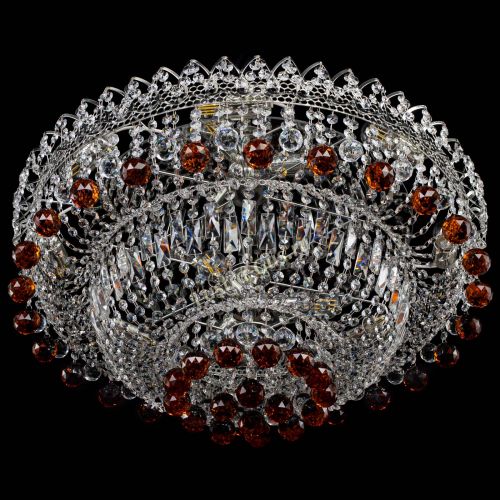 Люстра Хрустальный каскад №3 Шар чайная в Новокузнецке Гусь Хрустальный