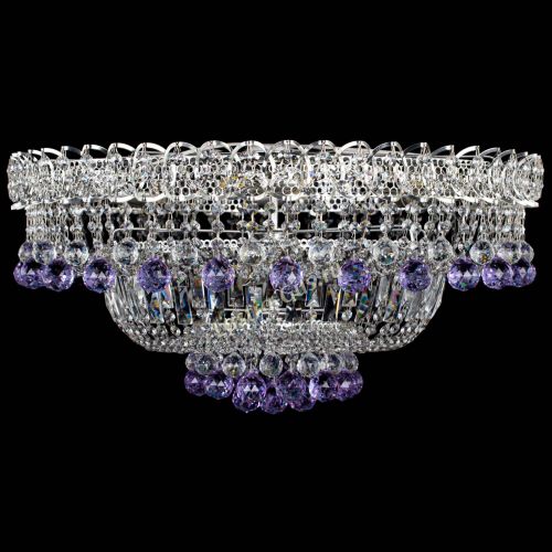 Люстра Хрустальный каскад №3 Шар фиолетовая в Новокузнецке Люстра Хрустальный каскад №3 Шар фиолетовая в Новокузнецке