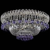 Люстра Хрустальный каскад №3 Шар фиолетовая в Новокузнецке Люстра Хрустальный каскад №3 Шар фиолетовая в Новокузнецке