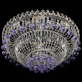 Люстра Хрустальный каскад №3 Шар фиолетовая в Новокузнецке Люстра Хрустальный каскад №3 Шар фиолетовая в Новокузнецке