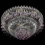 Люстра Хрустальный каскад №3 Шар розовая в Новокузнецке