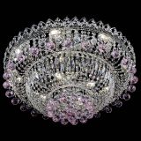 Люстра Хрустальный каскад №3 Шар розовая в Новокузнецке