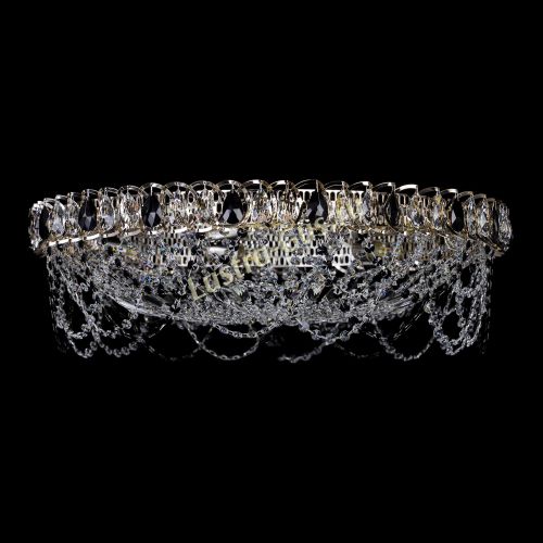 Люстра Каскад Ажур 700 мм черный в Новокузнецке Гусь Хрустальный