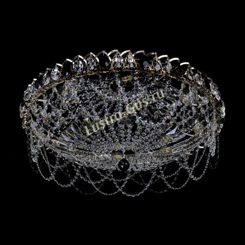 Люстра Каскад Ажур 700 мм черный в Новокузнецке Гусь Хрустальный