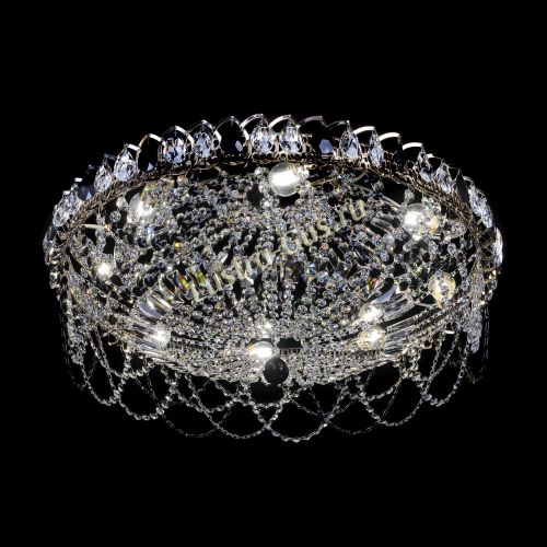 Люстра Каскад Ажур 700 мм черный в Новокузнецке Гусь Хрустальный