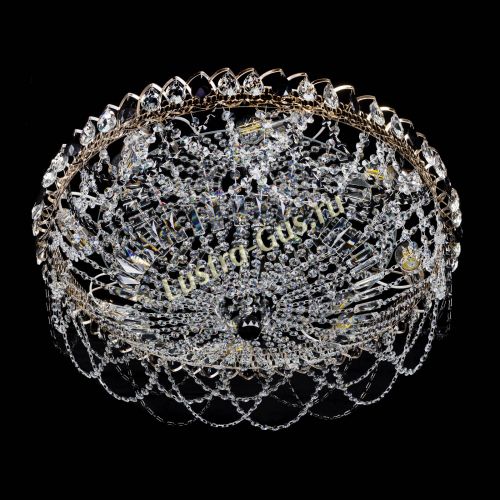 Люстра Каскад Ажур 700 мм черный в Новокузнецке Гусь Хрустальный