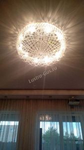 Люстра Хрустальный Каскад Ажур в Новокузнецке отзыв и фото покупателя