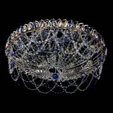 Люстра Каскад Ажур 700 мм синий в Новокузнецке Люстра Каскад Ажур 700 мм синий в Новокузнецке