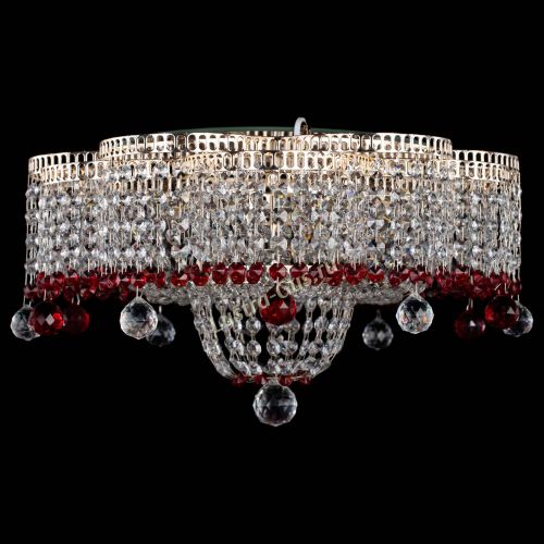Люстра Камелия №4 красная в Новокузнецке Люстра Камелия №4 красная в Новокузнецке