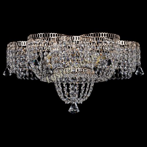 Люстра Камелия №4 конус в Новокузнецке Гусь Хрустальный