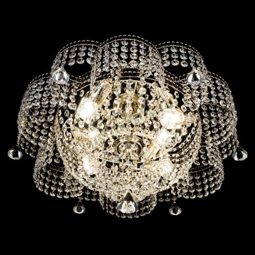 Люстра Камелия №4 конус в Новокузнецке Гусь Хрустальный