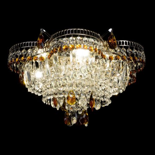 Люстра Камея №1 - 3 лампы чайная в Новокузнецке Гусь Хрустальный