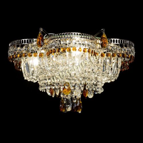 Люстра Камея №1 - 3 лампы чайная в Новокузнецке Гусь Хрустальный