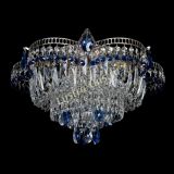 Люстра Камея №1 - 3 лампы синяя в Новокузнецке