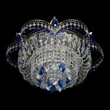 Люстра Камея №1 - 3 лампы синяя в Новокузнецке