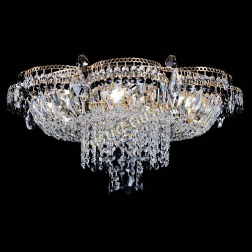 Люстра Камея №1 черная в Новокузнецке Гусь Хрустальный