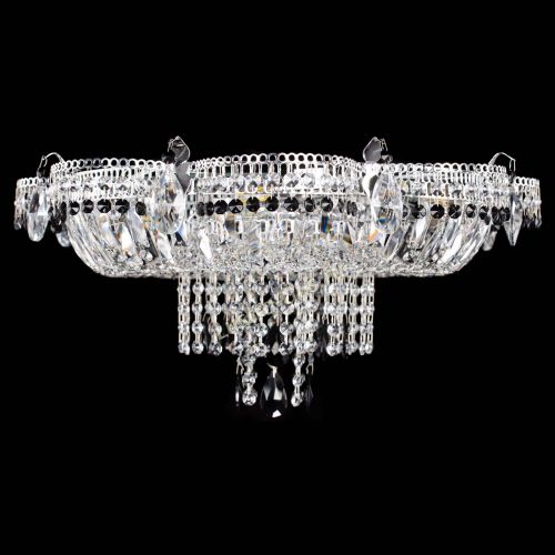 Люстра Камея №1 черная в Новокузнецке Гусь Хрустальный