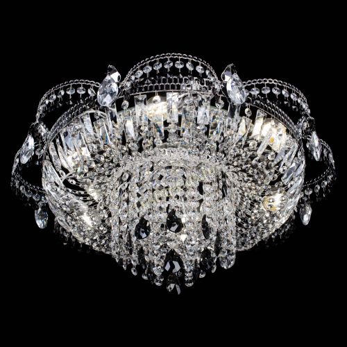 Люстра Камея №1 черная в Новокузнецке Гусь Хрустальный