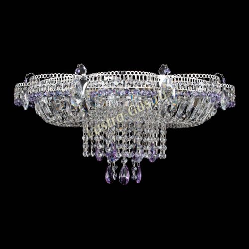 Люстра Камея №1 фиолетовая в Новокузнецке Гусь Хрустальный