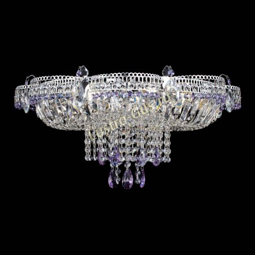 Люстра Камея №1 фиолетовая в Новокузнецке Гусь Хрустальный