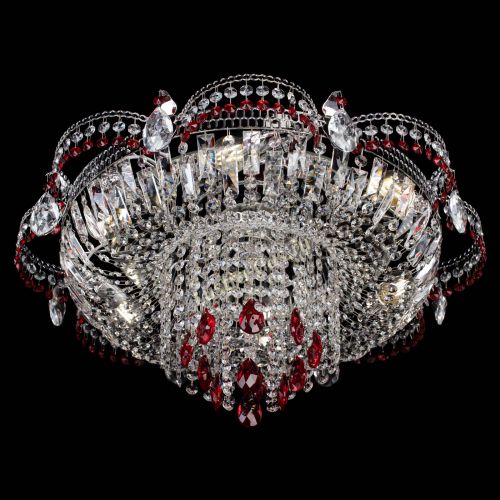 Люстра Камея №1 красная в Новокузнецке Гусь Хрустальный