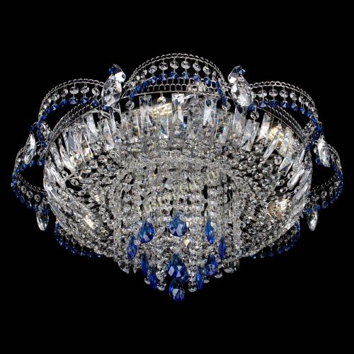 Люстра Камея №1 синяя в Новокузнецке Гусь Хрустальный