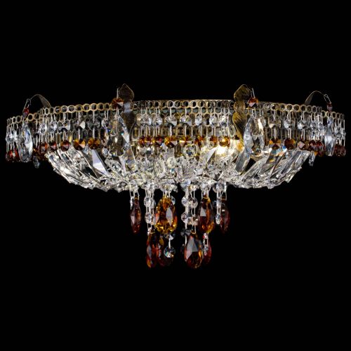 Люстра Камея №4 под бронзу чайная в Новокузнецке Гусь Хрустальный