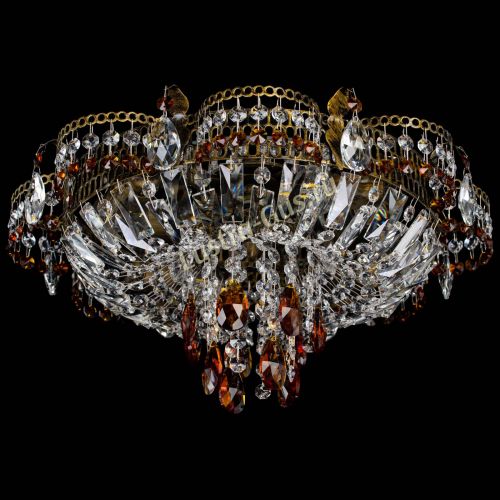 Люстра Камея №4 под бронзу чайная в Новокузнецке Гусь Хрустальный