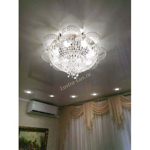 Люстра Камея №8 под бронзу в Новокузнецке Гусь Хрустальный