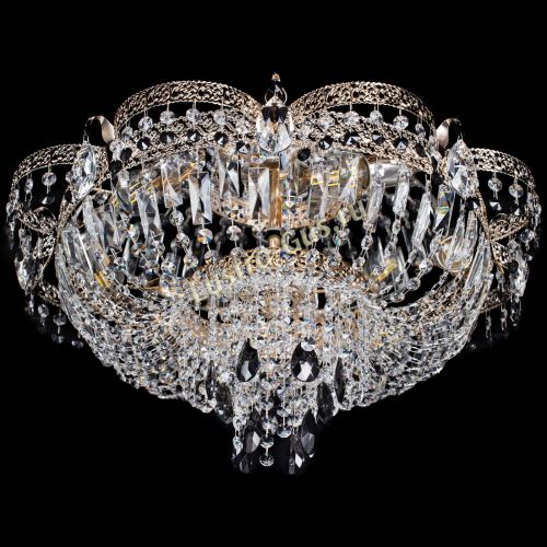 Люстра Камея Флора Журавлик №6 черная в Новокузнецке Гусь Хрустальный