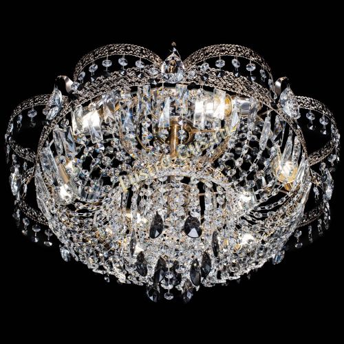 Люстра Камея Флора Журавлик №6 черная в Новокузнецке Гусь Хрустальный