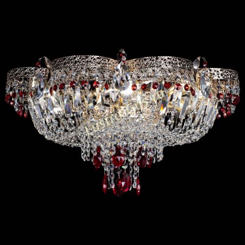 Люстра Камея Флора Журавлик №6 красная в Новокузнецке Гусь Хрустальный