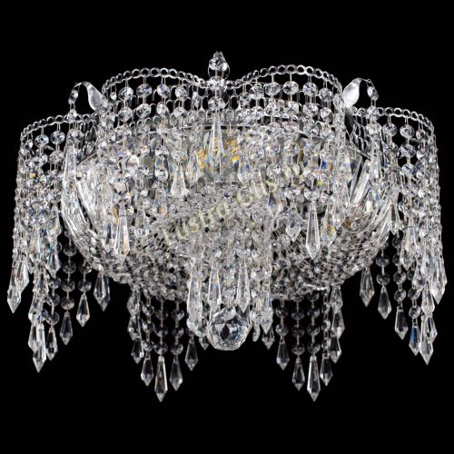 Люстра Камея лепестки в Новокузнецке Гусь Хрустальный