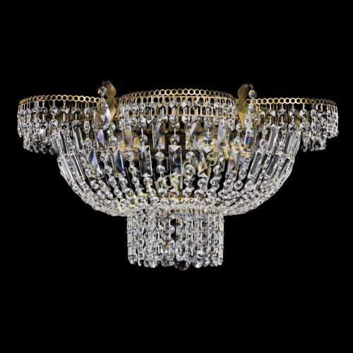 Люстра Камея №1 под бронзу прямая в Новокузнецке Гусь Хрустальный