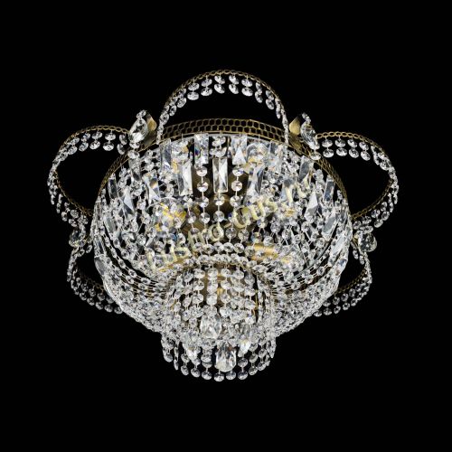 Люстра Камея №1 под бронзу прямая в Новокузнецке Гусь Хрустальный