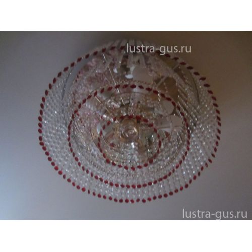 Люстра Капель обтикон 5 ламп в Новокузнецке Гусь Хрустальный