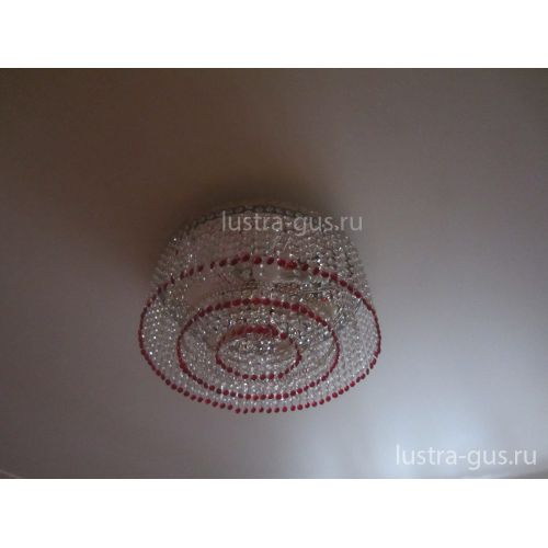 Люстра Капель обтикон 5 ламп в Новокузнецке Гусь Хрустальный