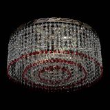 Люстра Капель оптикон №2 красная в Новокузнецке Люстра Капель оптикон №2 красная в Новокузнецке