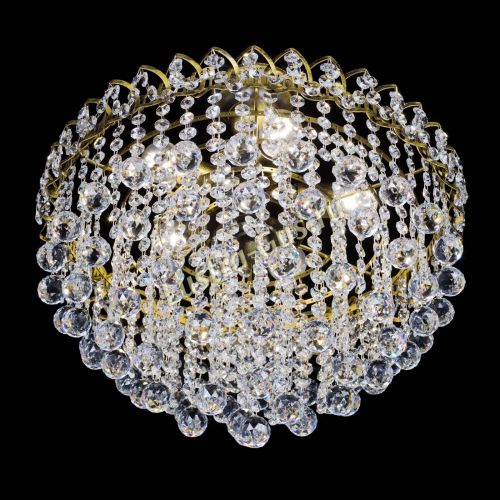 Люстра Капель Пирамида Шар 30 с подвесом под бронзу в Новокузнецке Гусь Хрустальный