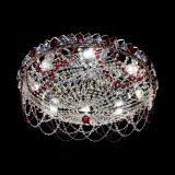 Люстра Каскад Ажур 700 мм красный в Новокузнецке Люстра Каскад Ажур 700 мм красный в Новокузнецке