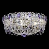 Люстра Каскад Ажур Фиолетовая белая в Новокузнецке