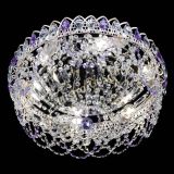 Люстра Каскад Ажур Фиолетовая белая в Новокузнецке