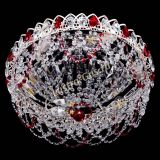 Люстра Каскад Ажур Красная белая в Новокузнецке