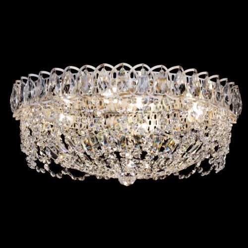 Люстра Каскад Ажур белая в Новокузнецке Гусь Хрустальный